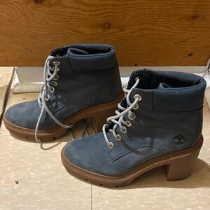 Timberland Women's Dark Gray Lace Up Boots